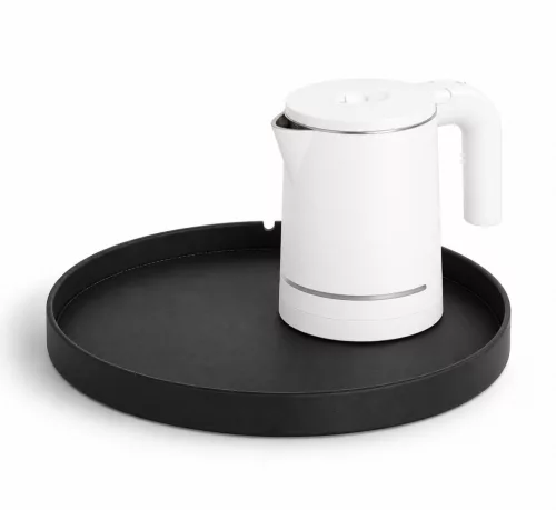 Bentley Maroa Tablett (schwarz) + Halo Wasserkocher, 0,6 l (weiß) – Set