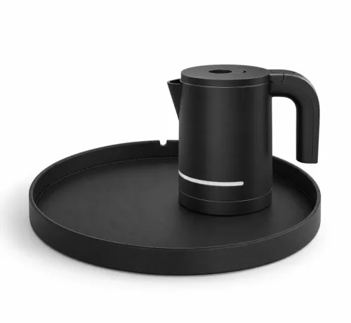 Bentley Maroa Tablett (schwarz) + Halo Wasserkocher, 1 l (schwarz) – Set