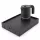 Bentley Stromboli Tablett (schwarz) + Halo Wasserkocher, 0,6 l (mattschwarz) – Set