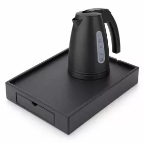   Bentley Stromboli Tablett (schwarz) + Saffron View Wasserkocher, 1 l (mattschwarz) – Set