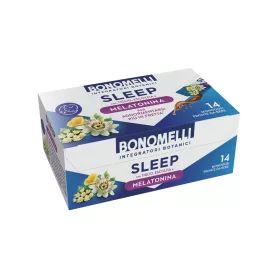   Bonomelli SLEEP flüssiges Nahrungsergänzungsmittel mit Melatonin und Süßungsmittel, 10 ml – Preis pro Portionsbeutel
