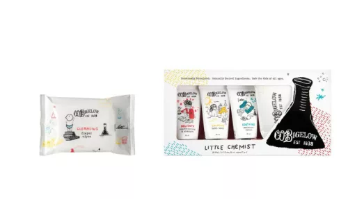 "KLEINE CHEMIKERIN" BOX 3 Röhrchen + 10 Tücher