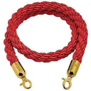 Piros csavart kordonkötél, 160cm (CSKPA)