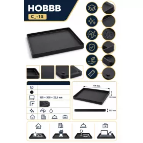 HOBBB Præstø Gästetablett, Schwarz