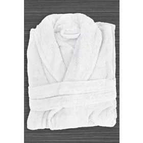 Bademantel, weiß, Frottee, Größe L