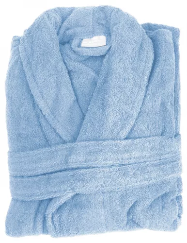 Bademantel in Hellblau 3187 Größe 3XL
