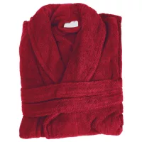 Bunter Frottee-Bademantel