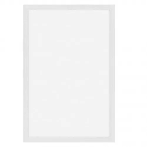 Securit Kreidetafel 40 × 60 cm, weiß lackierter Rahmen in Holzoptik
