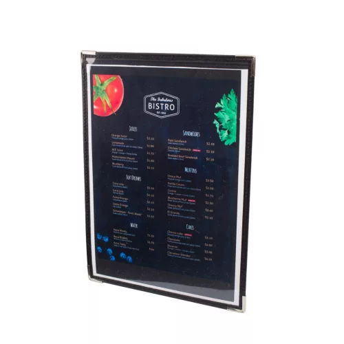 Bistro étlaptartó, 1 lapos, A5 méretű