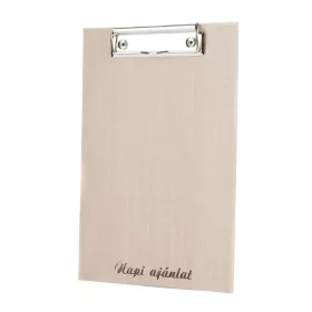   Csipeszes étlaptartó „NAPI AJÁNLAT” felirattal, bézs, A5