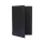 Fekete textilbőr gumis étlaptartó, A5 méretű, logónyomással
