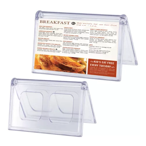 Plexi tábla, sátor alakú, 120MM x 70 MM