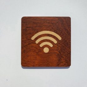 WI-FI kártya, öntapadós, sötétbarna