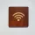 WI-FI kártya, öntapadós, sötétbarna