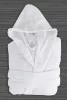 Weißer Frottee-Bademantel für Kinder, Größe 8–10