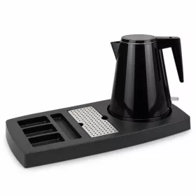   HOBBB Nakskov Tablett + Holstebro H1206 Black Wasserkocher, 1,2 l – Set