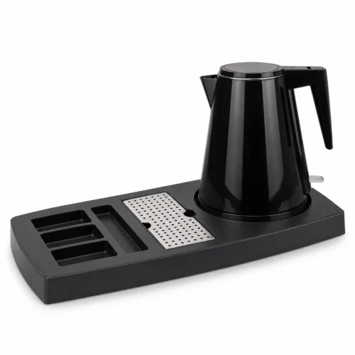 HOBBB Nakskov Tablett + Holstebro H1206 Black Wasserkocher, 1,2 l – Set