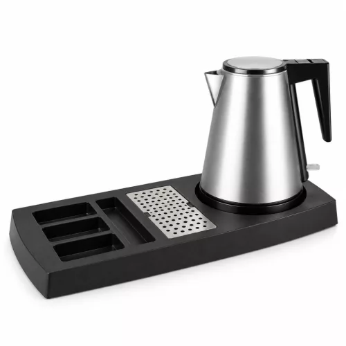 HOBBB Nakskov Tablett + Holstebro H1206 Silver Wasserkocher, 1,2 l – Set