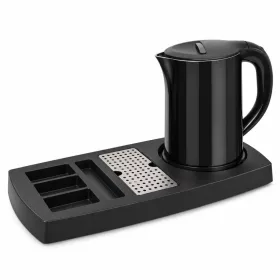   HOBBB Nakskov Tablett + Køge H1266 Black Wasserkocher, 1,2 l – Set