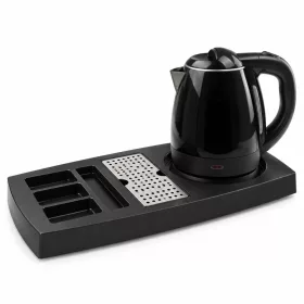   HOBBB Nakskov Tablett + Viborg H2002 Black Wasserkocher, 1,2 l – Set
