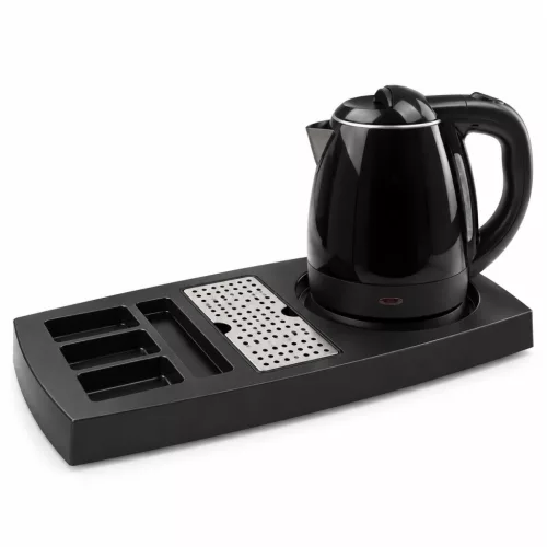 HOBBB Nakskov Tablett + Viborg H2002 Black Wasserkocher, 1,2 l – Set