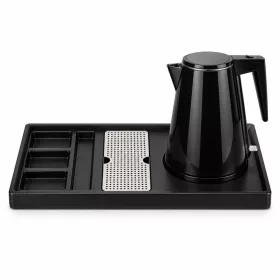   HOBBB Gentofte Tablett + Holstebro H1206 Black Wasserkocher, 1,2 l – Set