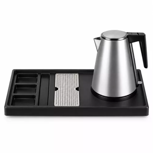 HOBBB Gentofte Tablett + Holstebro H1206 Silver Wasserkocher, 1,2 l – Set