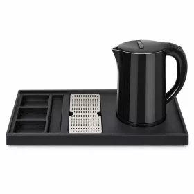   HOBBB Gentofte Tablett + Køge H1266 Black Wasserkocher, 1,2 l – Set