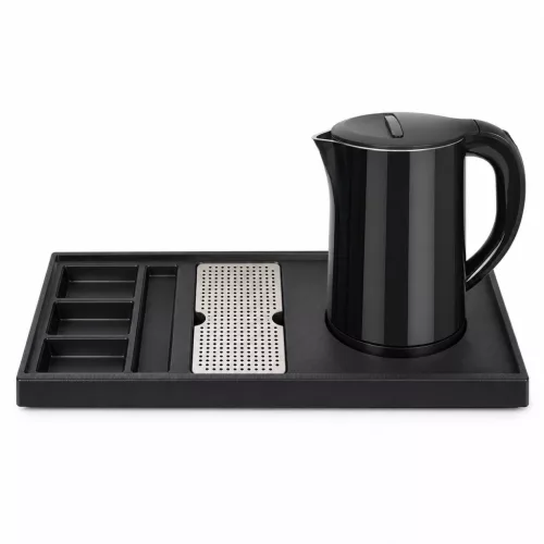 HOBBB Gentofte Tablett + Køge H1266 Black Wasserkocher, 1,2 l – Set
