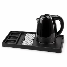   HOBBB Gentofte Tablett + Viborg H2002 Black Wasserkocher, 1,2 l – Set