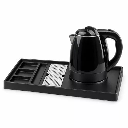 HOBBB Gentofte Tablett + Viborg H2002 Black Wasserkocher, 1,2 l – Set