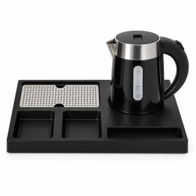   HOBBB Charlottenlund Tablett + H1262 Black Wasserkocher, 0,6 l – Set