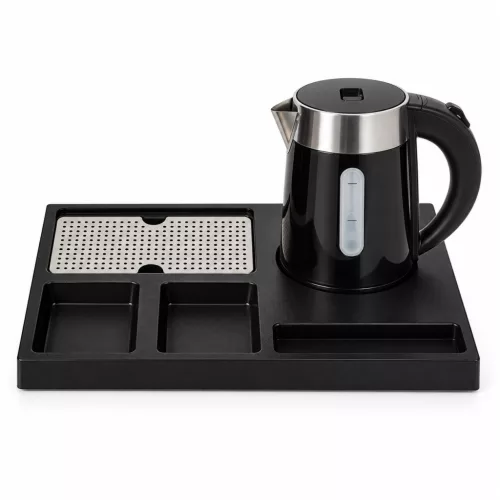 HOBBB Charlottenlund Tablett + H1262 Black Wasserkocher, 0,6 l – Set
