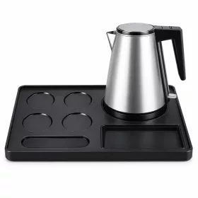   HOBBB Hadsund Tablett + Holstebro H1206 Silver Wasserkocher, 1,2 l – Set