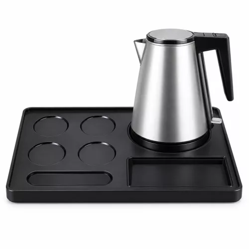 HOBBB Hadsund Tablett + Holstebro H1206 Silver Wasserkocher, 1,2 l – Set