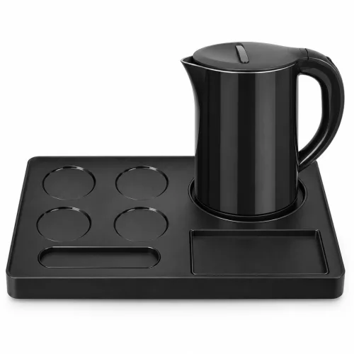 HOBBB Hadsund Tablett + Køge H1266 Black Wasserkocher, 1,2 l – Set