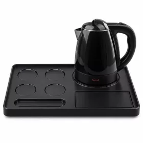   HOBBB Hadsund Tablett + Viborg H2002 Black Wasserkocher, 1,2 l – Set