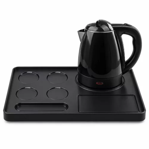 HOBBB Hadsund Tablett + Viborg H2002 Black Wasserkocher, 1,2 l – Set