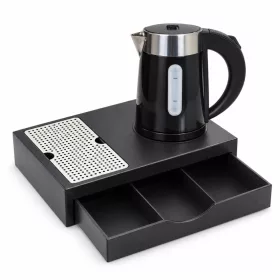   HOBBB Sæby Tablett + H1262 Black Wasserkocher, 0,6 l – Set