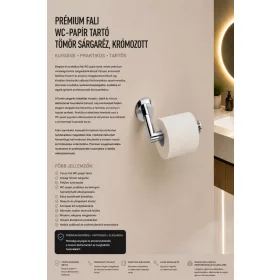   Premium-Toilettenpapierhalter zur Wandmontage – massives Messing, verchromt