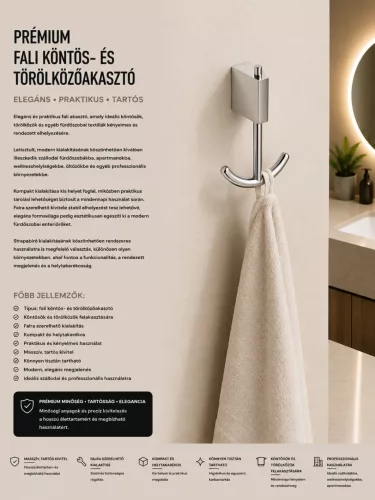 Premium-Wandhaken für Bademantel und Handtuch