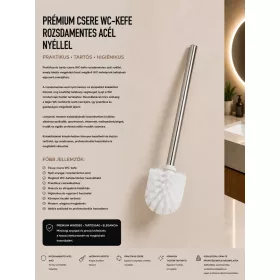 Premium-Ersatz-WC-Bürste mit Edelstahlgriff