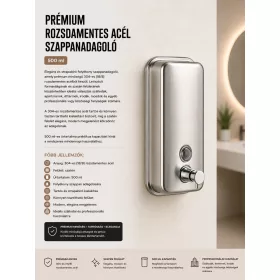 Premium-Seifenspender aus Edelstahl – 500 ml