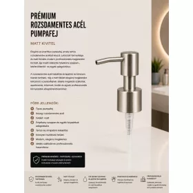 Premium-Pumpkopf aus Edelstahl – matt