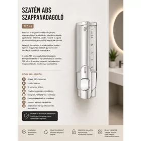 Seifenspender aus ABS, satiniert – 320 ml