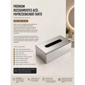 Premium-Kosmetiktuchbox aus Edelstahl – hochglanzpoliert