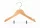 Children's wooden coat hanger with trouser presser