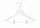Children's wooden coat hanger with trouser presser