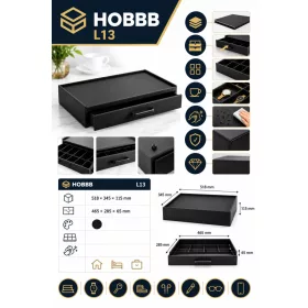 HOBBB Bogense Gästetablett, Schwarz
