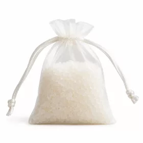 Weißes Badesalz im Organzabeutel, 60 g